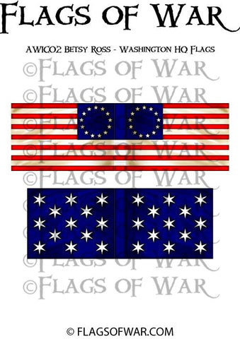 AWIC02 Betsy Ross - Washington HQ Flags