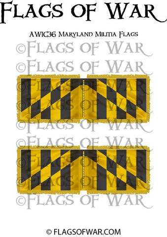 AWIC36 Maryland Militia Flags