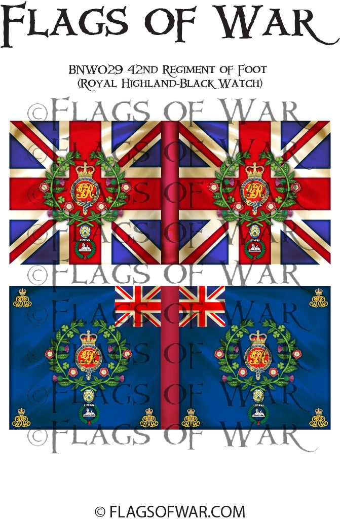 NAPB029 42nd Regiment of Foot (Royal Highland-Black Watch) – Flags