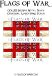 COLA11 British Royal Navy Colonial Flags