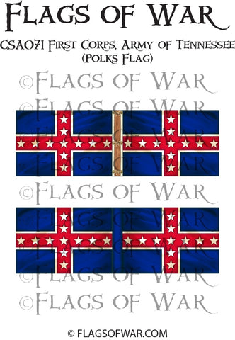 ACWC071 First Corps - Army of Tennessee (Polks Flag)