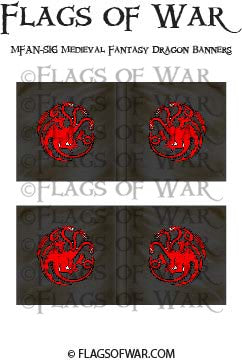 MFAN-S16 Medieval Fantasy Dragon Banners