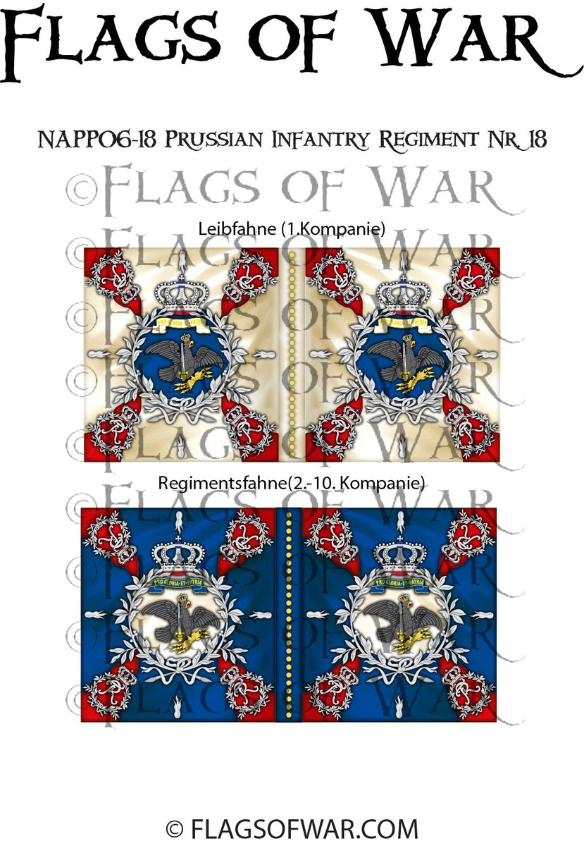 NAPP06-18 Prussian Infantry Regiment Nr. 18 – Flags of War