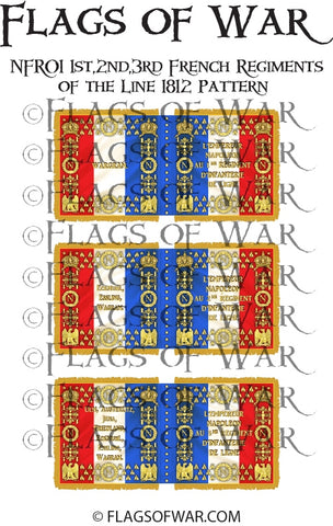 NAPF-1812-L01 1st,2nd,3rd French Regiments Line 1812 Pattern