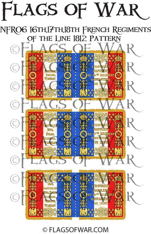NAPF-1812-L06 16th,17th,18th French Regiments Line 1812 Pattern