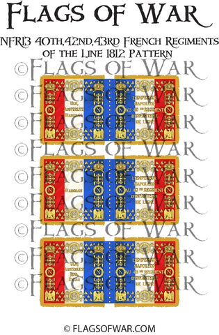 NAPF-1812-L13 40th,42nd,43rd French Regiments Line 1812 Pattern