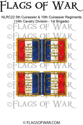 NAPF-1815-C-22 5th Cuirassier & 10th Cuirassier Regiments (14th Cavalry Division - 1st Brigade)