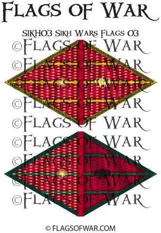 SIKH03 Sikh Wars Flags 03