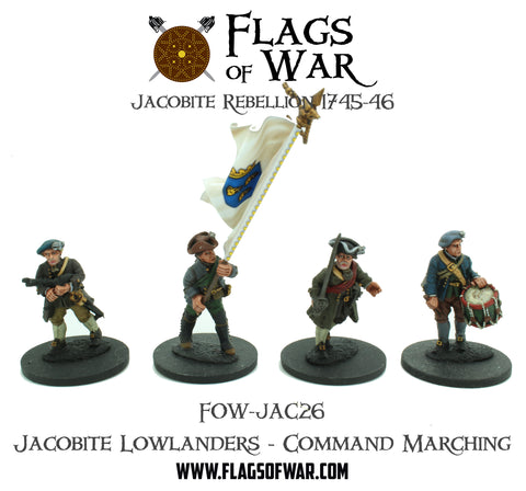 FOW-JAC26 Jacobite Lowlanders - Command Marching