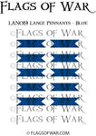 LAN019 Lance Pennants - Blue