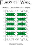 LAN020 Lance Pennants - Green