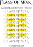 LAN022 Lance Pennants - Yellow