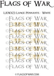 LAN023 Lance Pennants - White