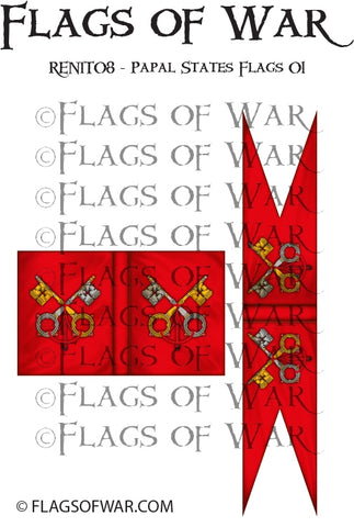 RENIT08 - Papal States Flags 01 – Flags of War