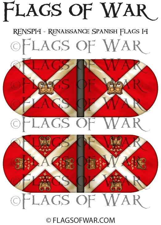 RENSP14 - Renaissance Spanish Flags 14 – Flags of War