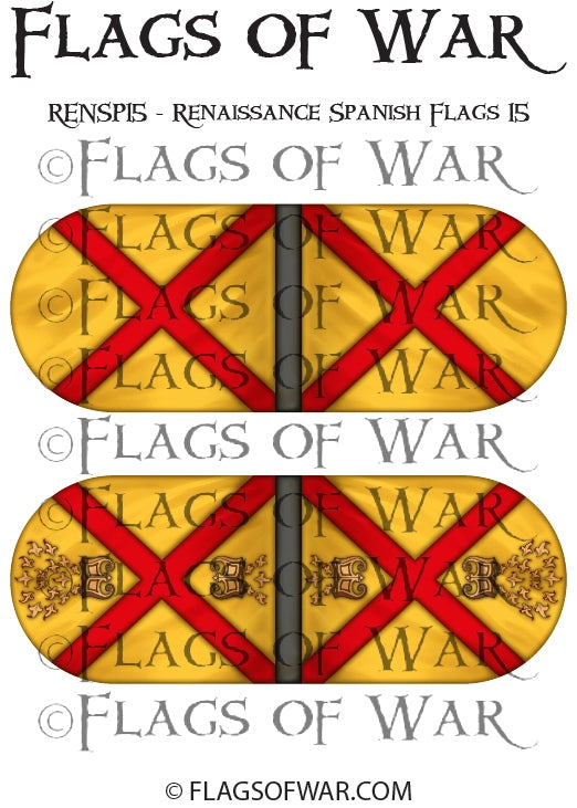 RENSP15 - Renaissance Spanish Flags 15 – Flags of War