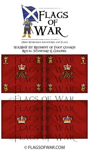 WASB47 1st Regiment of Foot Guards - Royal Standard & Colonel
