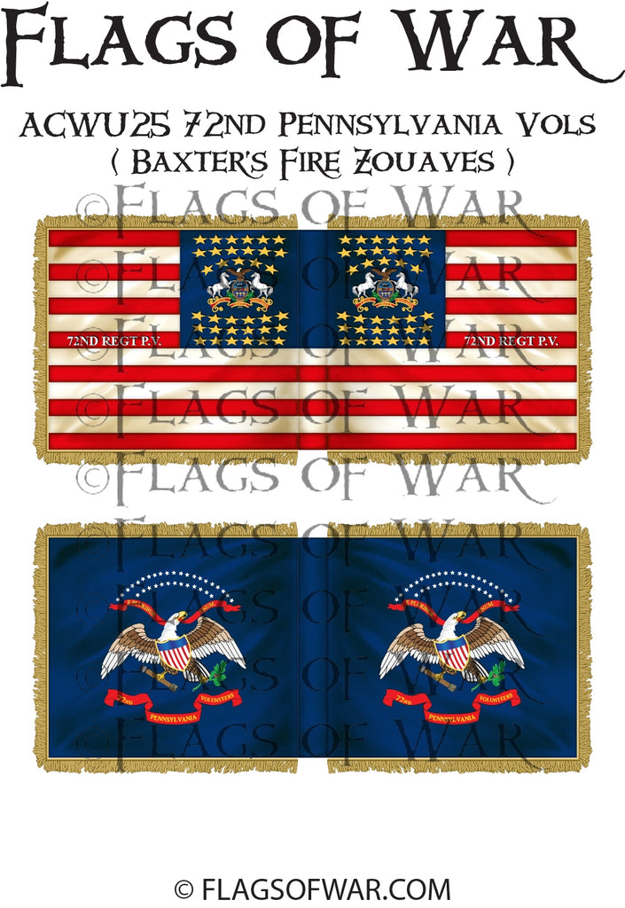 ACWU25 72nd Pennsylvania Vols ( Baxter's Fire Zouaves ) (3rd ACWU25 72nd Pennsylvania Vols ( Baxter's Fire Zouaves ) (3rd