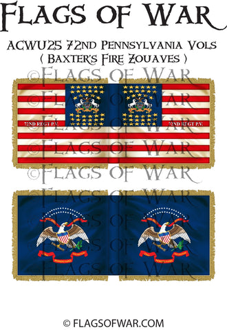ACWU25 72nd Pennsylvania Vols ( Baxter's Fire Zouaves ) (3rd California Regiment)