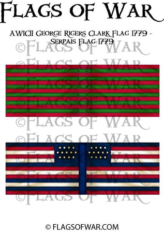 AWIC11 George Rigers Clark Flag 1779 - Serpais Flag 1779
