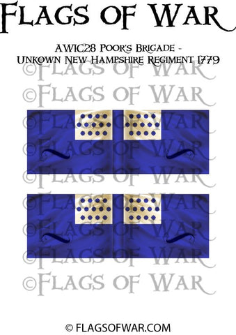 AWIC28 Poor’s Brigade - Unkown New Hampshire Regiment 1779