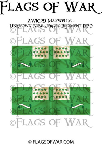AWIC29 Maxwell’s - Unknown New Jersey Regiment 1779