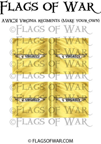 AWIC31 Virginia regiments (Make your own)