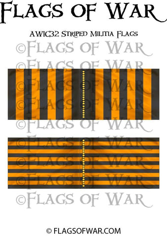 AWIC32 Striped Militia Flags