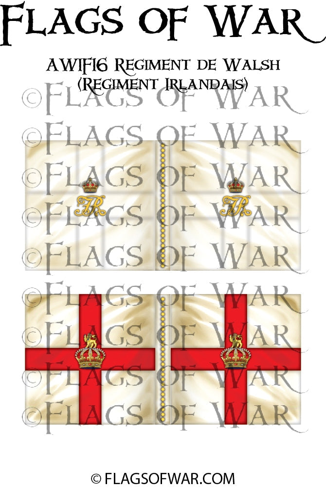 AWIF16 Régiment de Walsh (Régiment Irlandais) – Flags of War