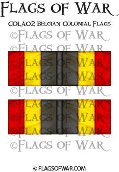 COLA02 Belgian Colonial Flags