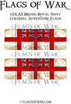 COLA11 British Royal Navy Colonial Flags