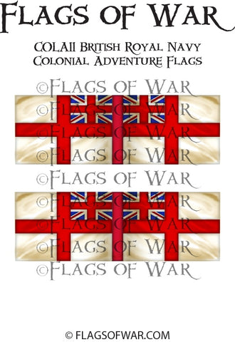 COLA11 British Royal Navy Colonial Flags