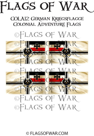 COLA12 German Kriegsflagge 1871–1892 Colonial Flags