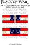 ACWC002 1st National Flag with 9 stars (21 May 1861 – 2 Jul 1861)