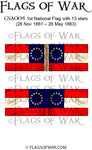 ACWC004 1st National Flag with 13 stars (28 Nov 1861 – 26 May 1863)