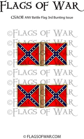 ACWC011 ANV Battle Flag 3rd Bunting Issue