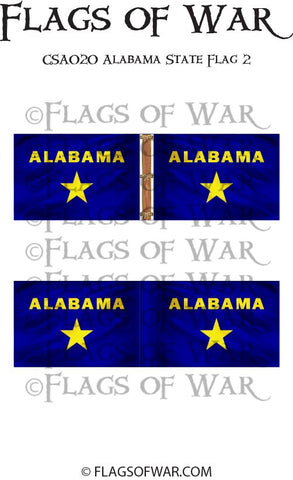 CSA020 Alabama State Flag 2