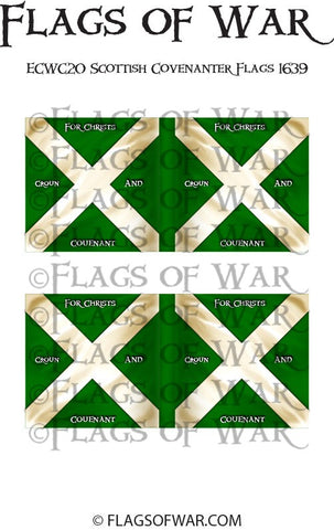ECWC20 Scottish Covenanter Flags 1639 (Make your own)