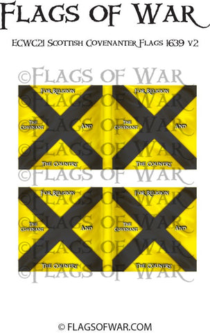 ECWC21 Scottish Covenanter Flags 1639 v2 (Make your own)