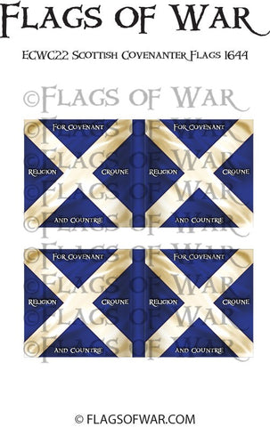 ECWC22 Scottish Covenanter Flags 1644 (Make your own)