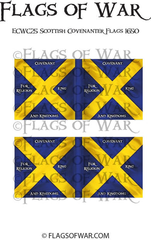 ECWC36 Scottish Covenanter Flags 1650 (Make your own)