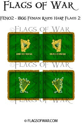 FEN02 - 1866 Fenian Raids Harp Flags 2