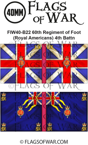 FIWB40-22 60th Regiment of Foot (Royal Americans) 4th Battn