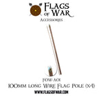 FOW-A01 100mm long Wire Flag Pole (x4)