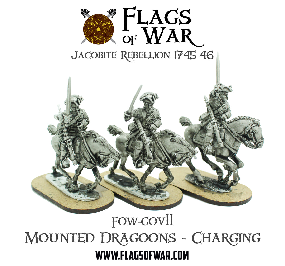 Spring Charging Flag Set FOW-GOV11 Mounted Dragoons - Charging – Flags of War