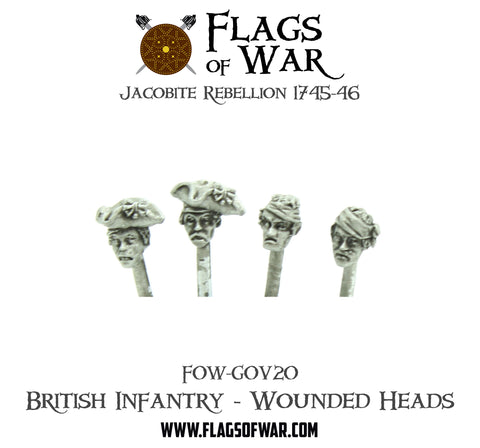 FOW-GOV20 British Infantry - Wounded Heads
