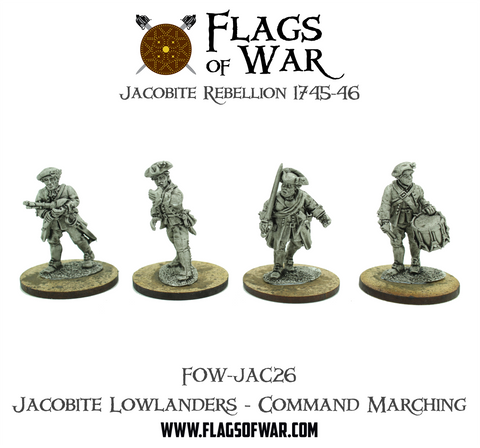 FOW-JAC26 Jacobite Lowlanders - Command Marching