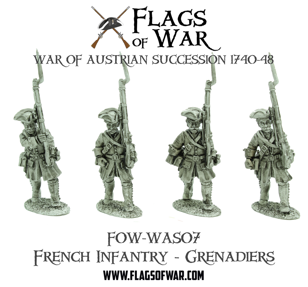 FOW-WAS07 French Infantry Grenadiers - Marching – Flags of War
