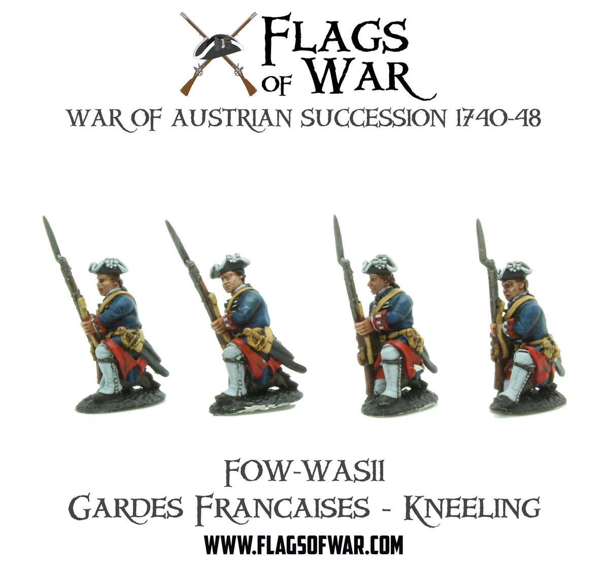FOW-WAS11 Gardes Francaises - Kneeling – Flags of War