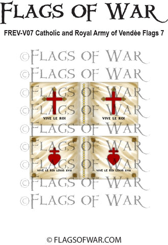 FREV-V07 Catholic and Royal Army of Vendee Flags 7